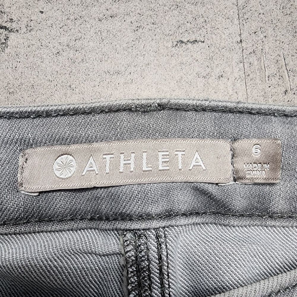 Athleta Sculptek Jeans Women's Size 6 Skinny Ankle Gray Stretch Denim Mid Rise - Picture 10 of 12
